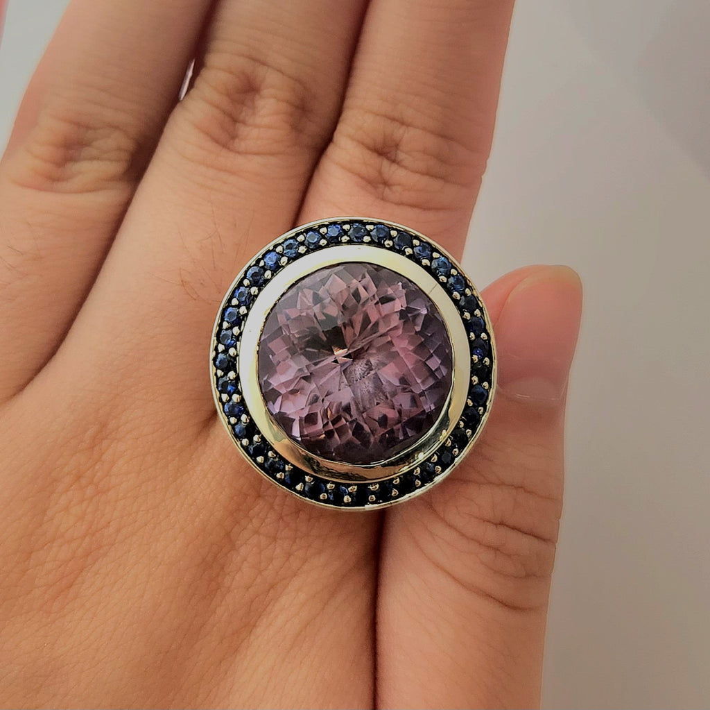 Amethyst & Sapphire Cocktail Ring