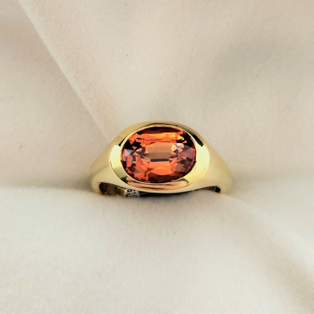 Spessatite Garnet Ring