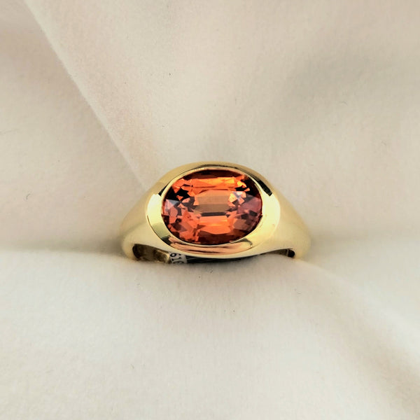 Spessatite Garnet Ring