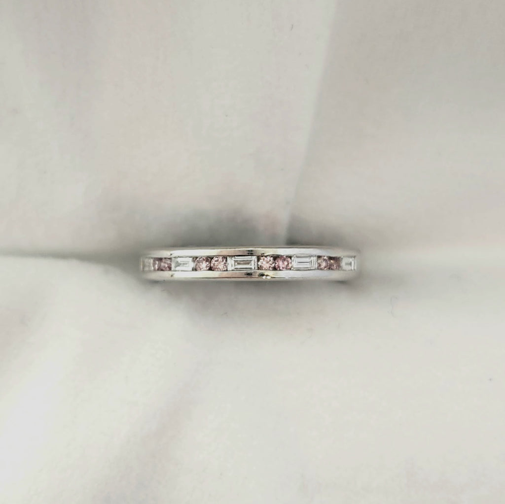 Pink Diamond & Diamond Ring