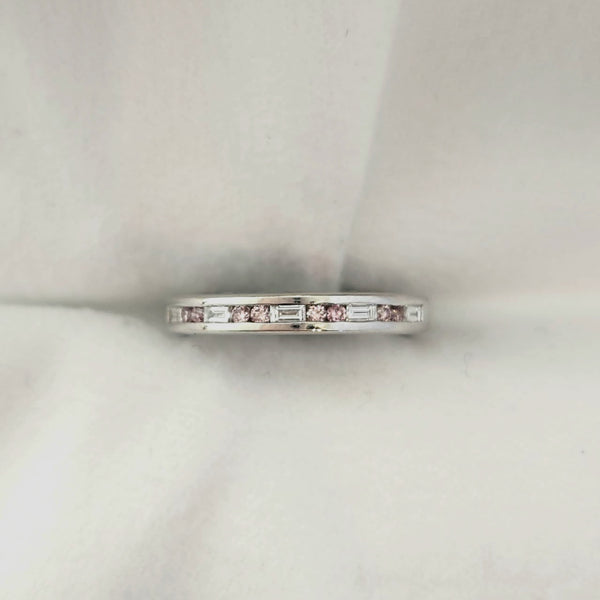 Pink Diamond & Diamond Ring