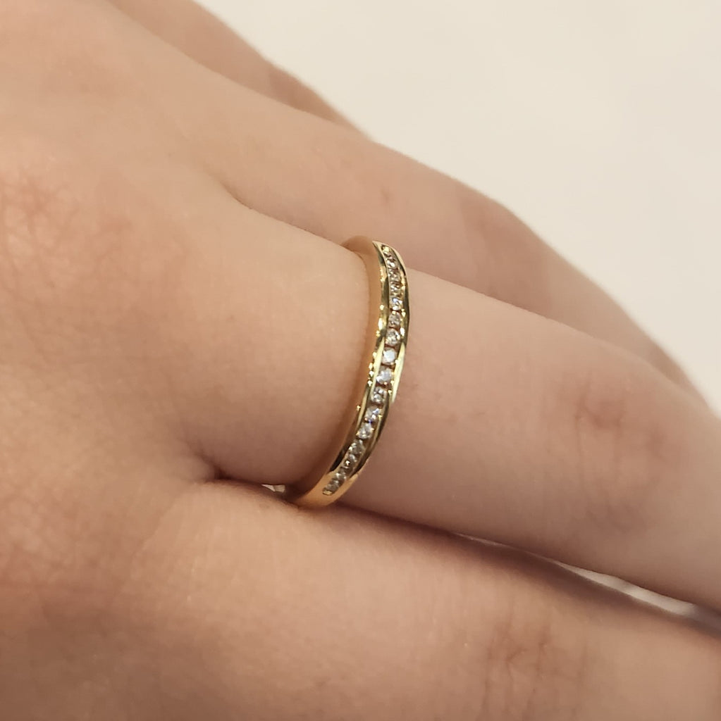 Channel Set Diamond Wedder