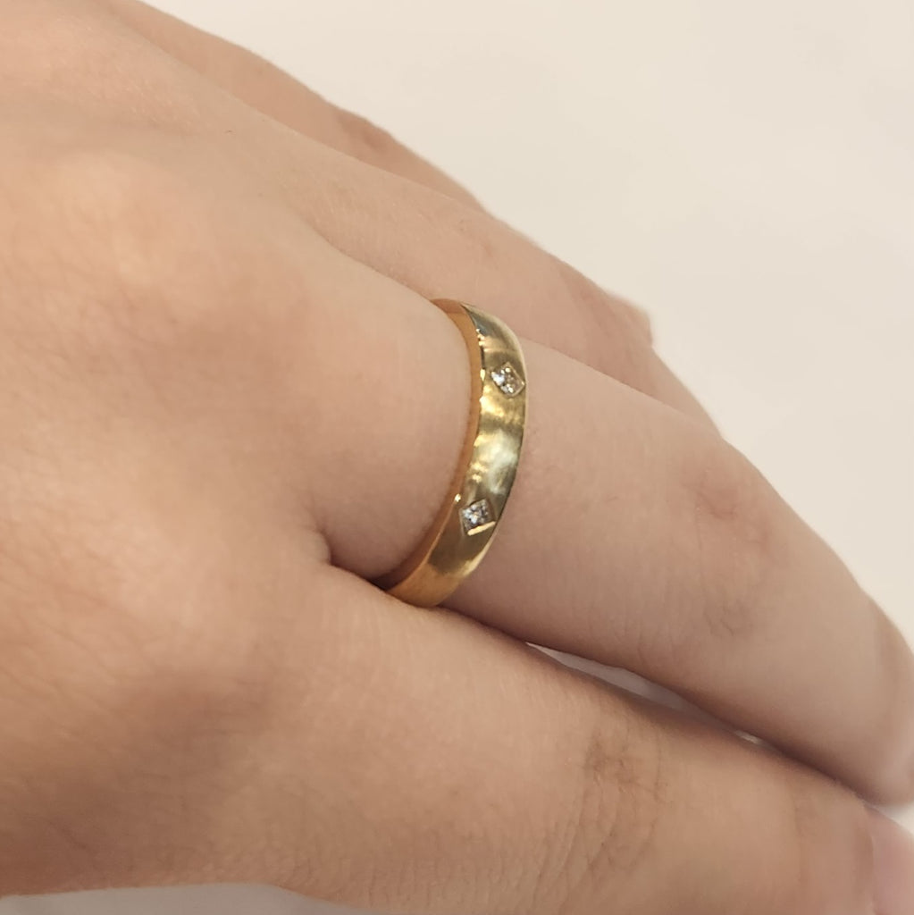 3 Princess Cut Diamond Wedder