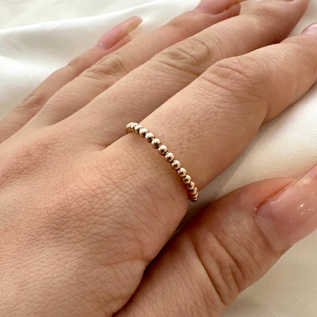 Round ball Eternity Ring