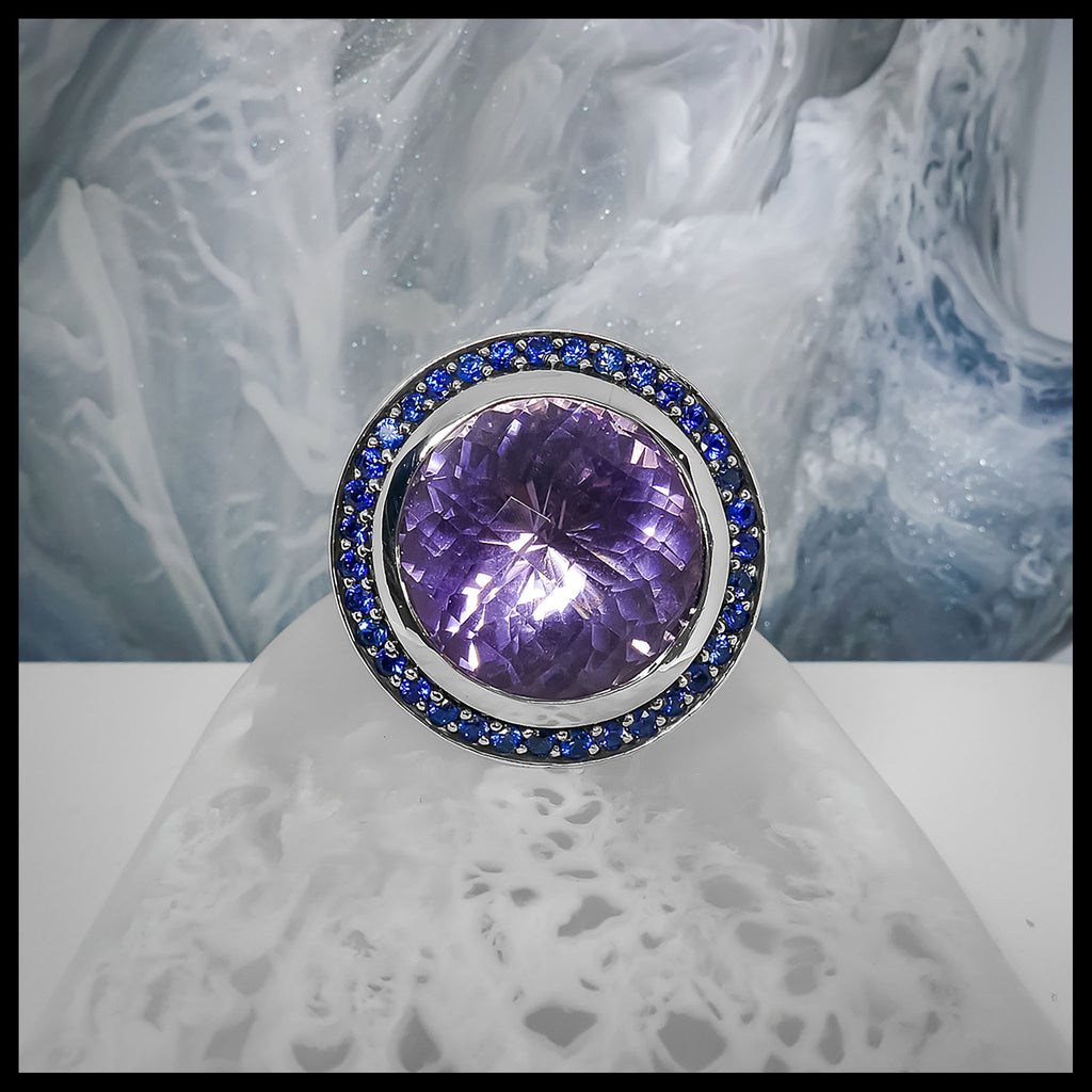 Amethyst & Sapphire Cocktail Ring