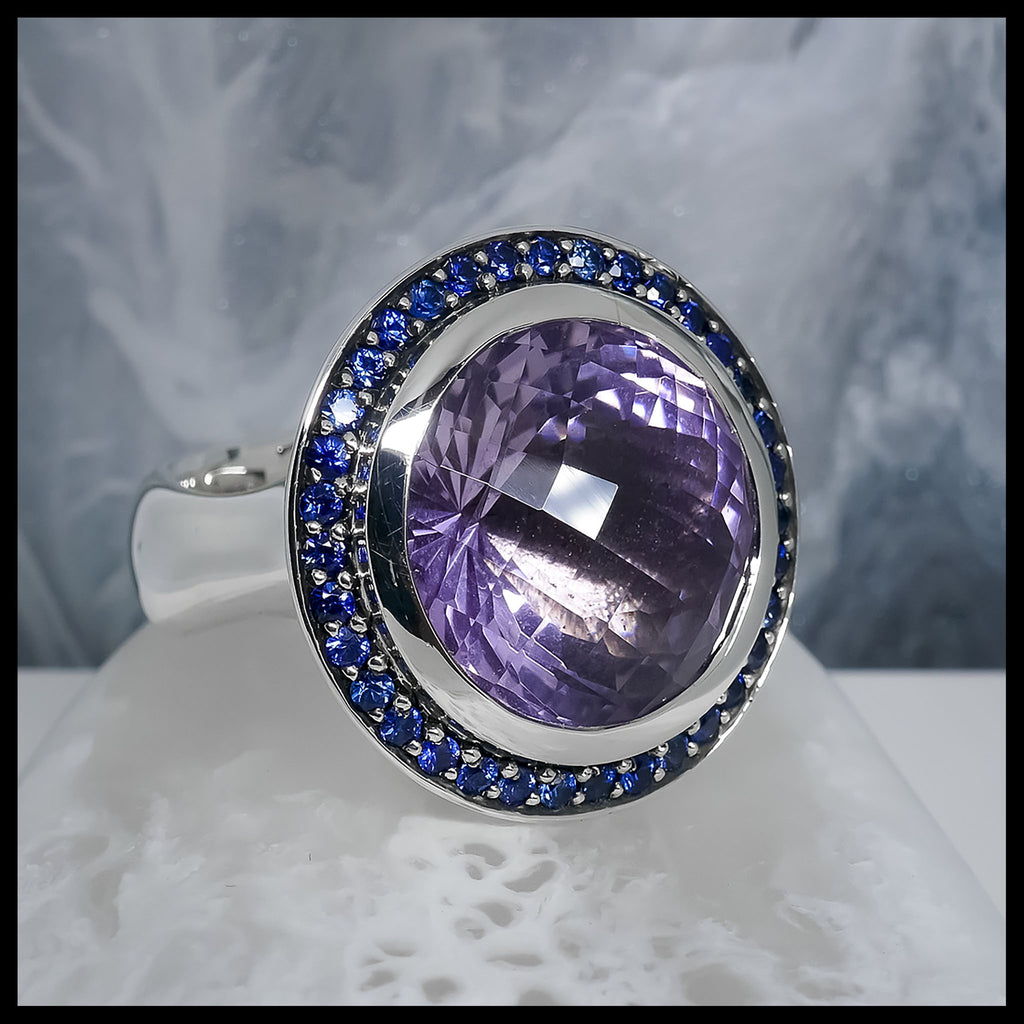 Amethyst & Sapphire Cocktail Ring