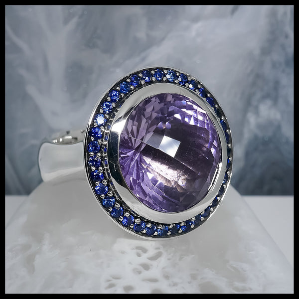 Amethyst & Sapphire Cocktail Ring